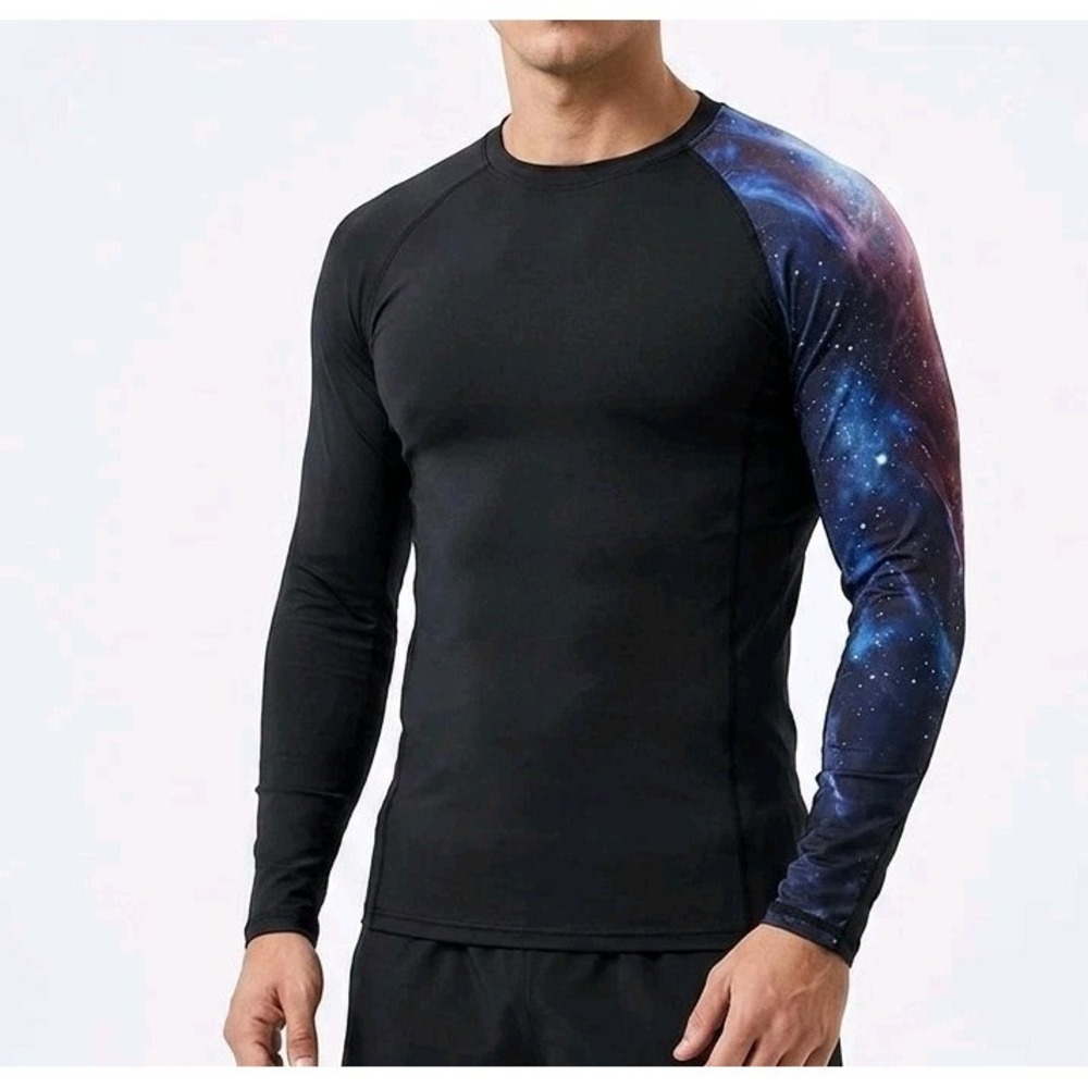 uskoy Performance Activewear Compression Shirt Mens Size S Long Sleeve
